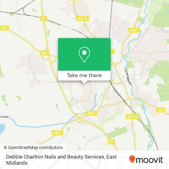 Debbie Charlton Nails and Beauty Services map