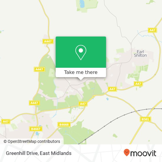 Greenhill Drive map