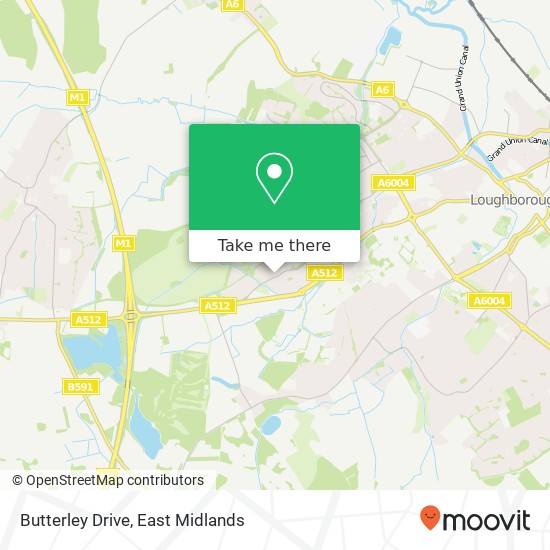 Butterley Drive map