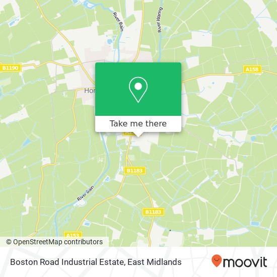 Boston Road Industrial Estate map