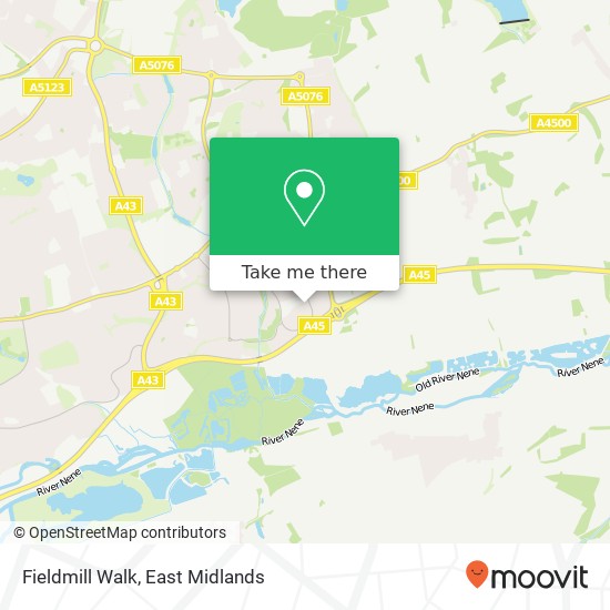 Fieldmill Walk map