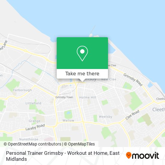 Personal Trainer Grimsby - Workout at Home map