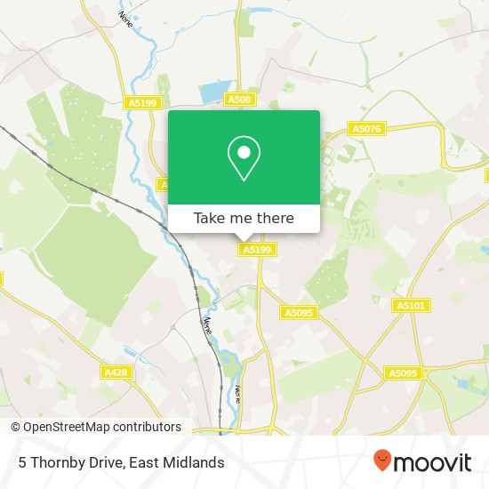 5 Thornby Drive map