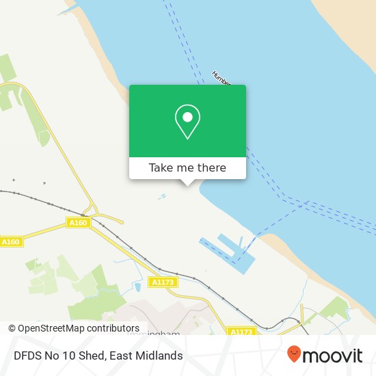 DFDS No 10 Shed map