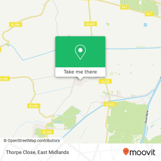 Thorpe Close map