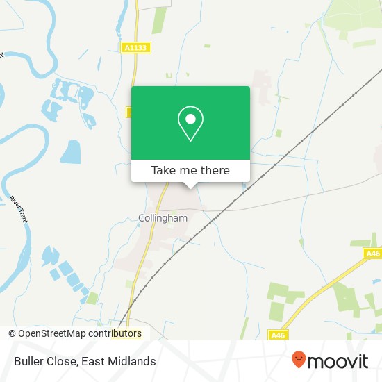 Buller Close map