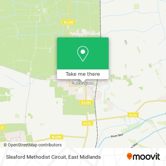 Sleaford Methodist Circuit map