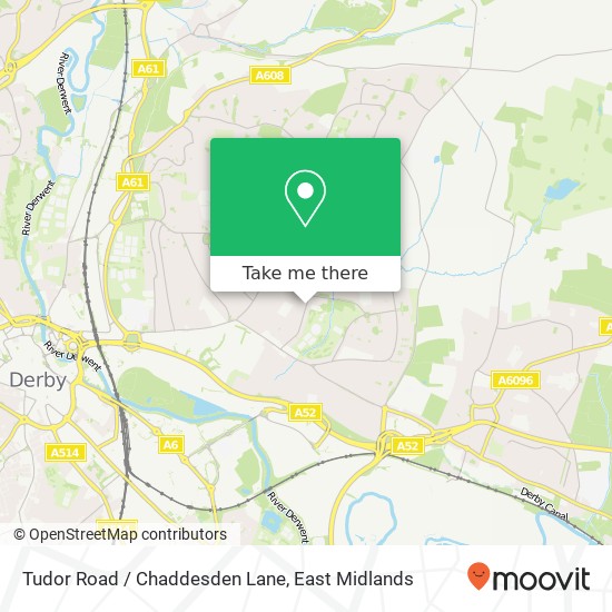 Tudor Road / Chaddesden Lane map