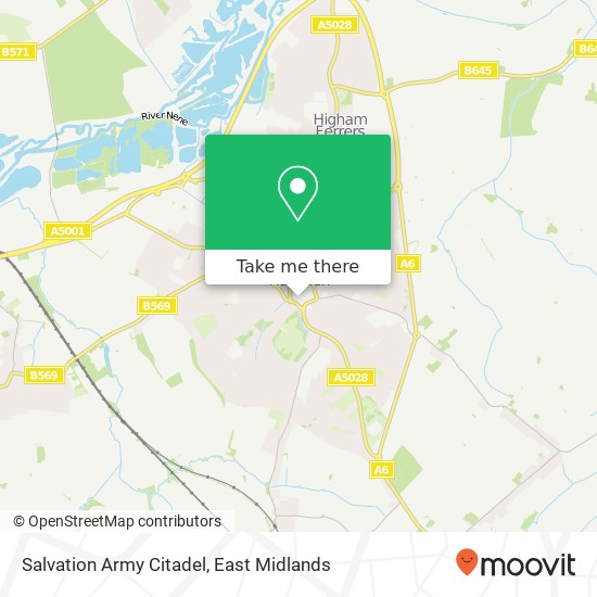Salvation Army Citadel map