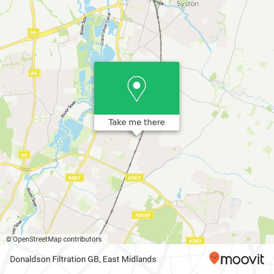 Donaldson Filtration GB map