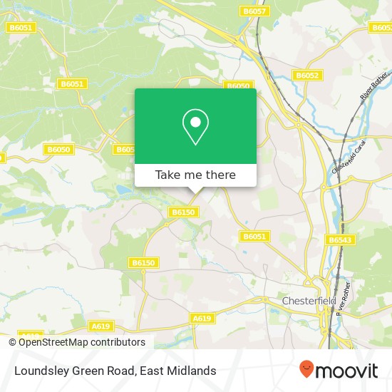 Loundsley Green Road map