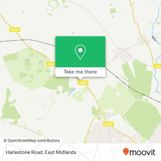Harlestone Road map