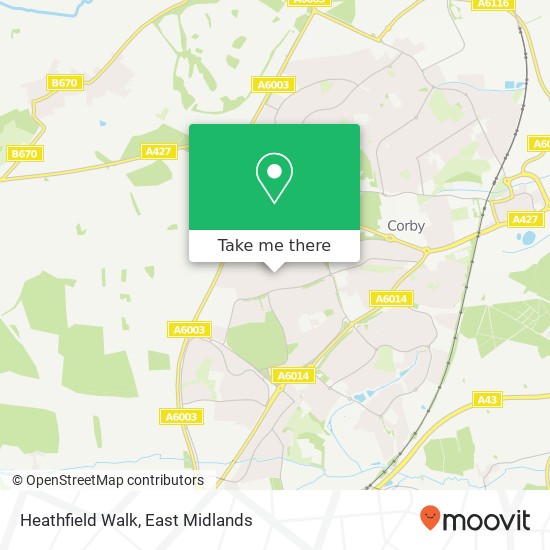 Heathfield Walk map