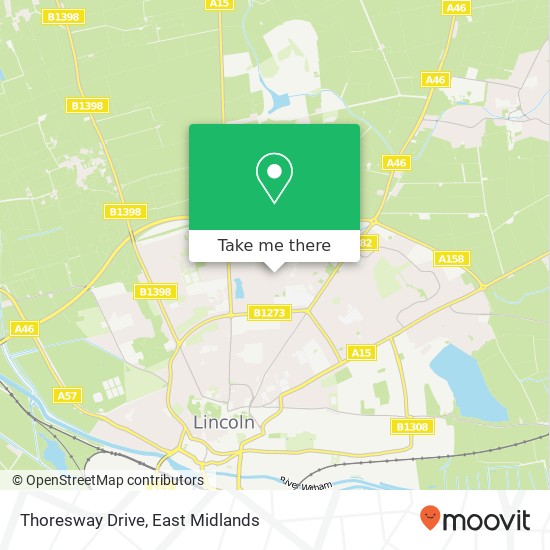 Thoresway Drive map