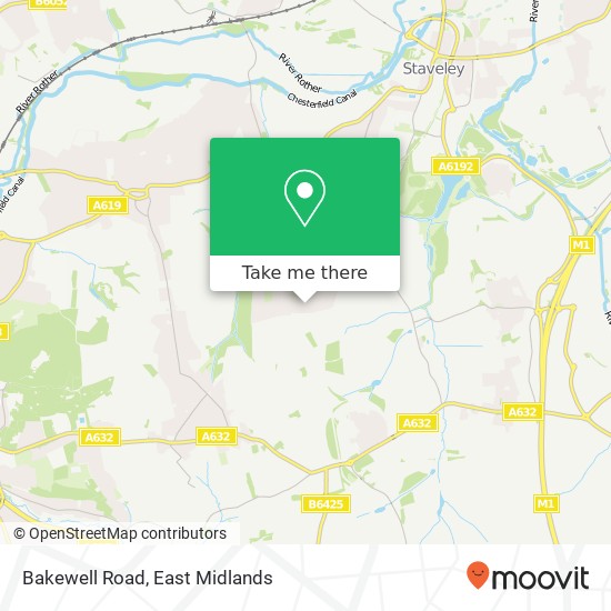 Bakewell Road map