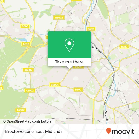 Broxtowe Lane map