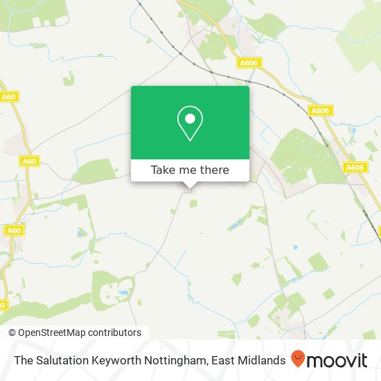 The Salutation Keyworth Nottingham map