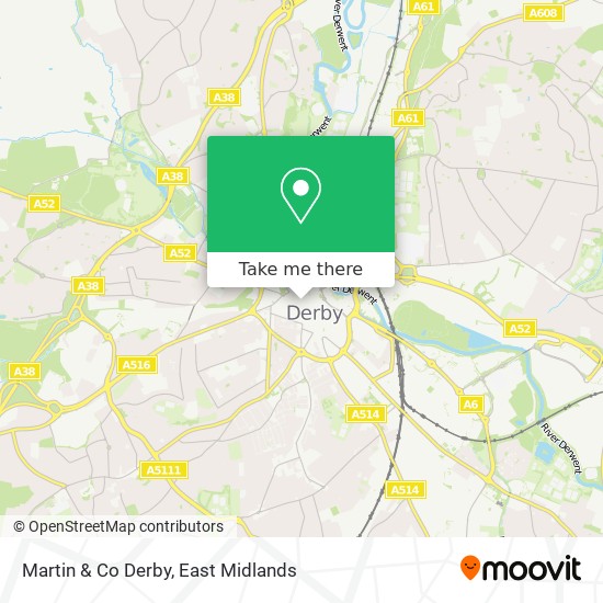Martin & Co Derby map