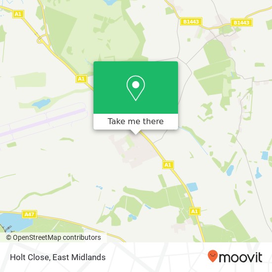 Holt Close map