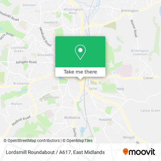 Lordsmill Roundabout / A617 map
