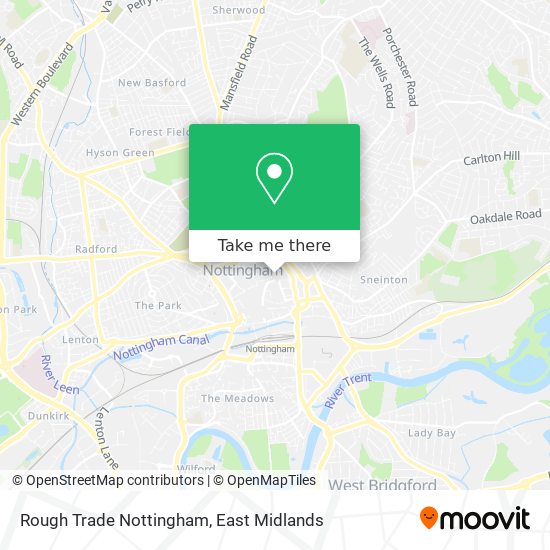 Rough Trade Nottingham map