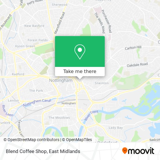 Blend Coffee Shop map