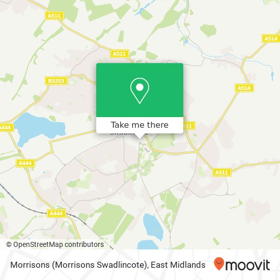 Morrisons (Morrisons Swadlincote) map