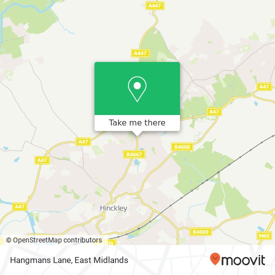 Hangmans Lane map