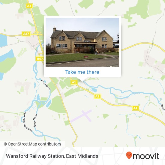 Wansford Railway Station map