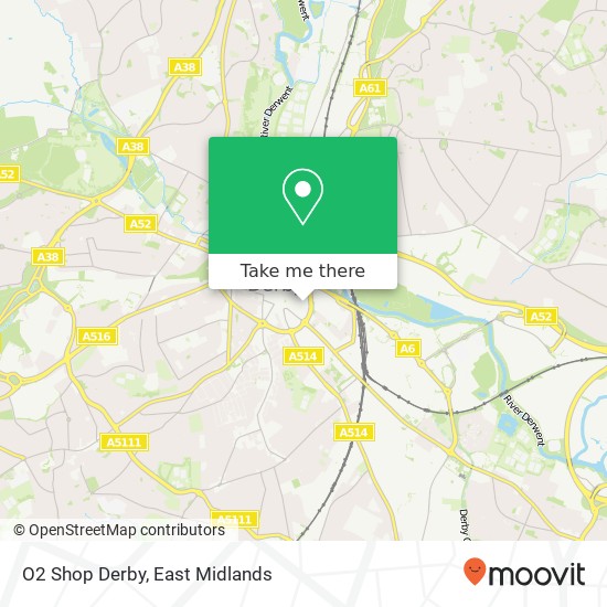 O2 Shop Derby map