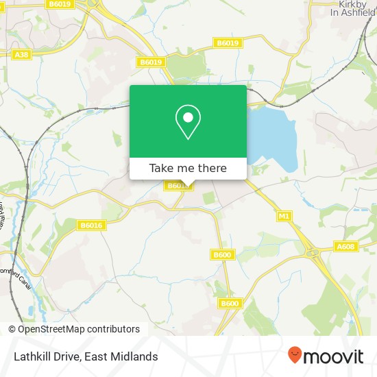 Lathkill Drive map