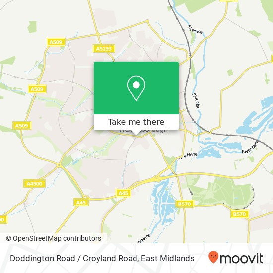 Doddington Road / Croyland Road map