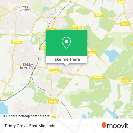 Priory Grove map