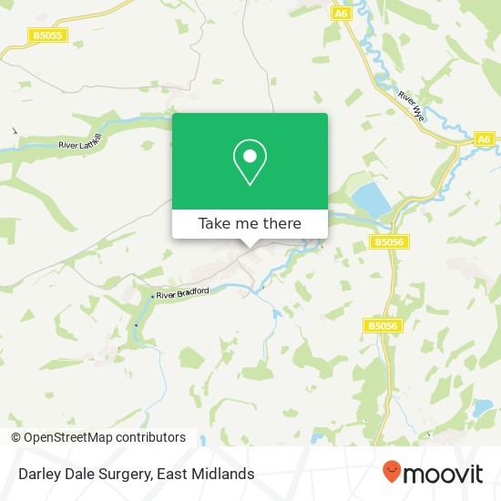 Darley Dale Surgery map