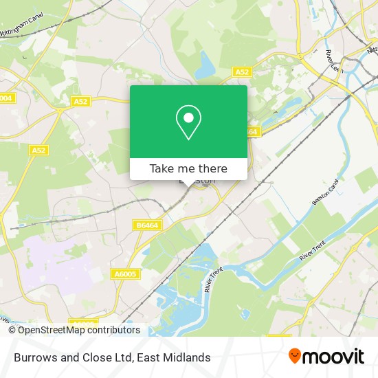 Burrows and Close Ltd map
