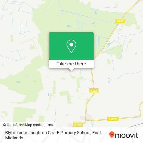 Blyton cum Laughton C of E Primary School map
