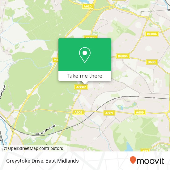 Greystoke Drive map