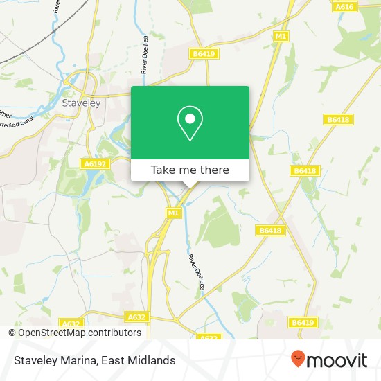 Staveley Marina map