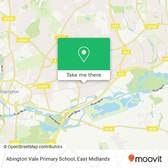 Abington Vale Primary School map