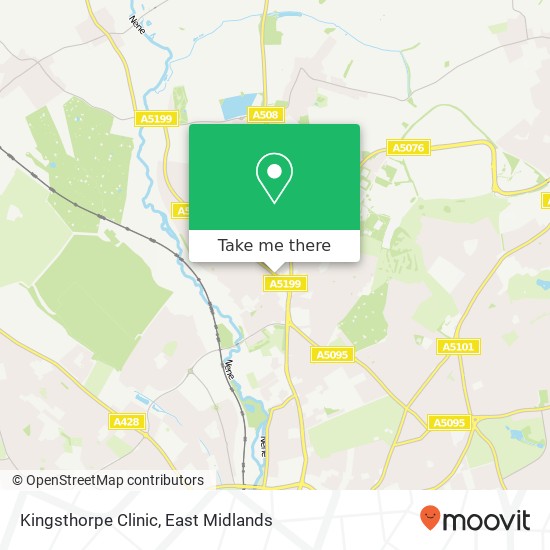 Kingsthorpe Clinic map