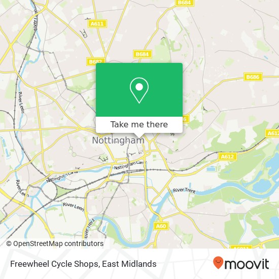 Freewheel Cycle Shops map