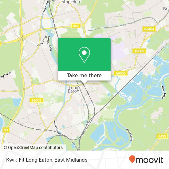 Kwik-Fit Long Eaton map