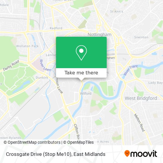 Crossgate Drive (Stop Me10) map