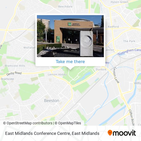 East Midlands Conference Centre map