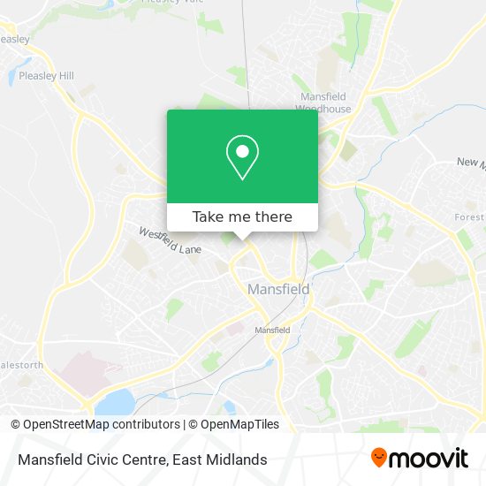 Mansfield Civic Centre map