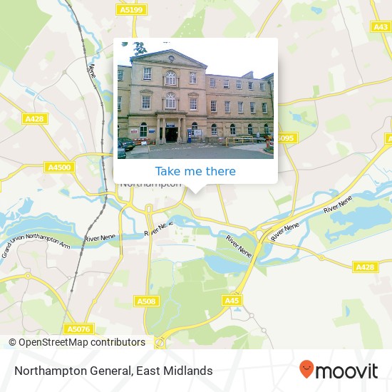 Northampton General map