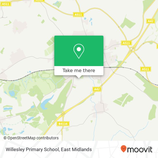 Willesley Primary School map