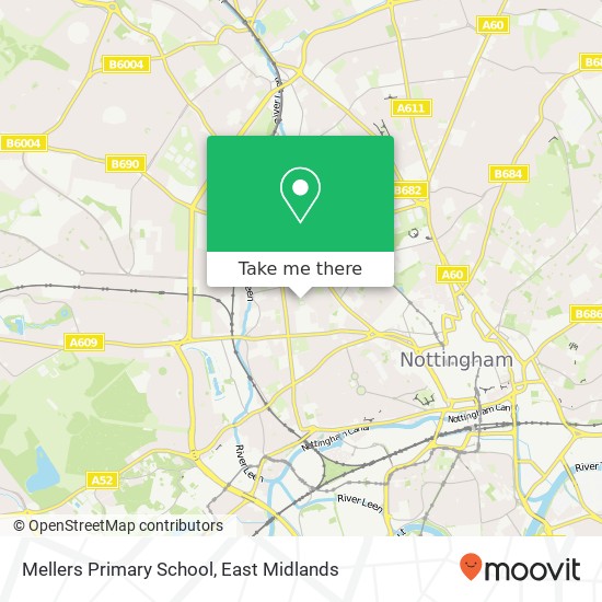 Mellers Primary School map