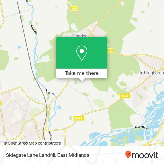 Sidegate Lane Landfill map