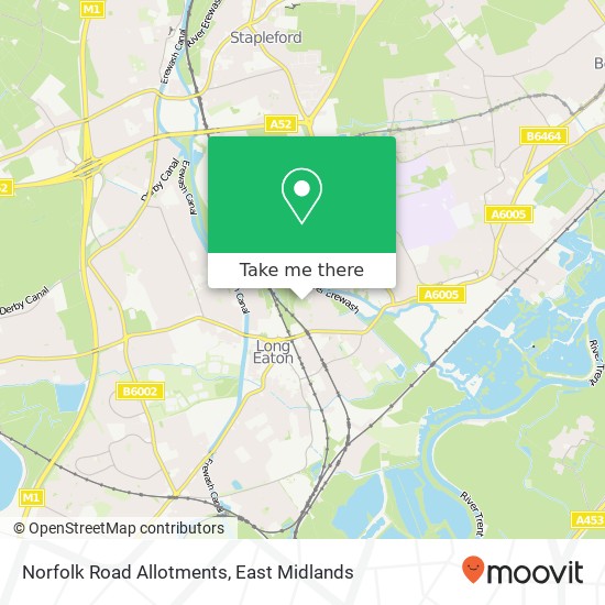Norfolk Road Allotments map